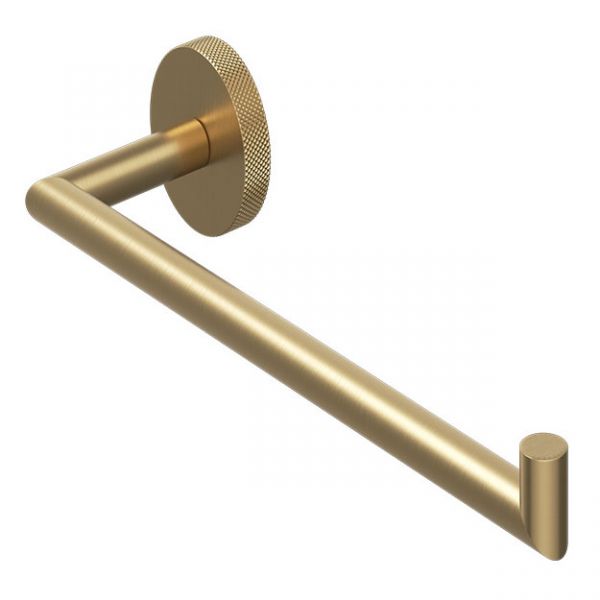 Abacus Iso Pro Brushed Brass Single Towel Holder