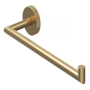 Abacus Iso Pro Brushed Brass Single Towel Holder