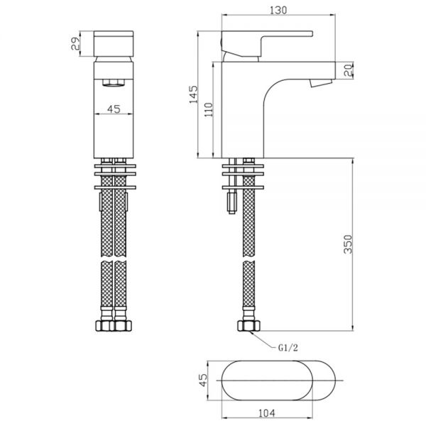 Abacus Ki Brushed Nickel Mono Basin Mixer Tap #2