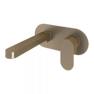 Abacus Ki Brushed Nickel Wall Mounted Basin Mixer Tap