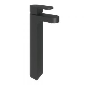 Abacus Ki Matt Black Tall Basin Mixer Tap