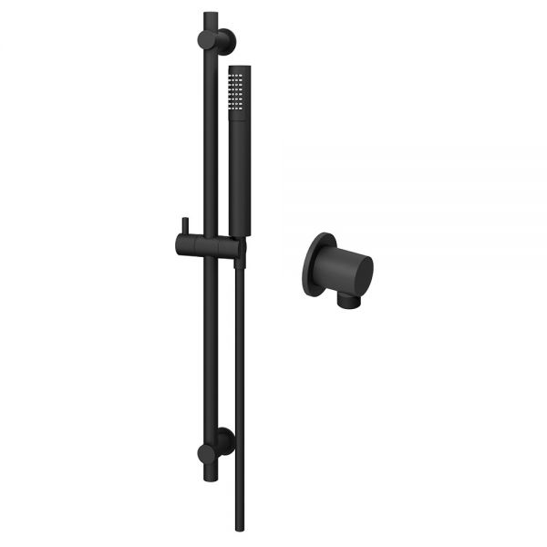 Abacus Round Matt Black Riser Rail Kit