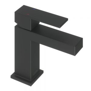 Abacus Plan Matt Black Mini Basin Mixer Tap