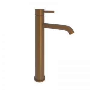 Abacus Iso Brushed Bronze Tall Mono Basin Mixer Tap