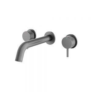 Abacus Iso Pro Anthracite 3 Hole Wall Mounted Basin Mixer Tap