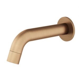 Abacus Iso Pro Brushed Bronze Wall Mounted Bath Spout