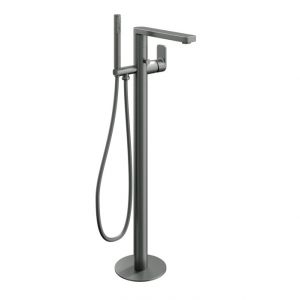 Abacus Edge Anthracite Floor Standing Bath Shower Mixer Tap