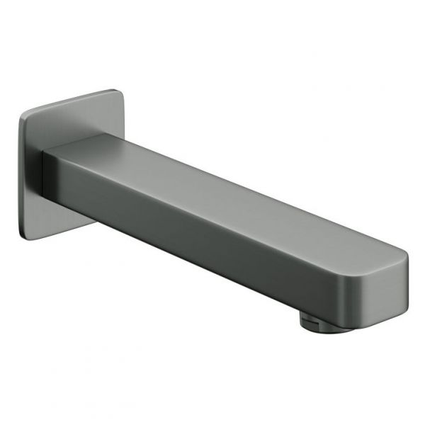 Abacus Edge Anthracite Wall Mounted Bath Spout