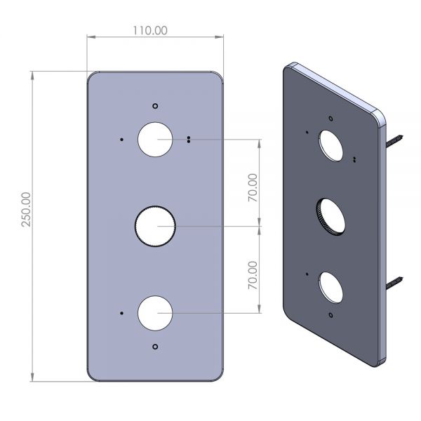 Abacus Iso Pro Brushed Bronze Three Outlet Three Handle Thermostatic Shower Valve #3
