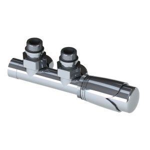 Abacus Ultima Euro50 Chrome Angled 50mm Thermostatic Radiator Valve