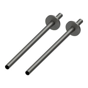 Abacus Ultima Anthracite Radiator Pipe and Collar Kit 350mm