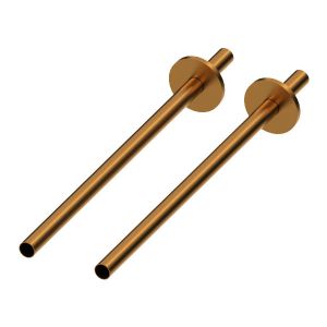 Abacus Ultima Brushed Bronze Radiator Pipe and Collar Kit 350mm