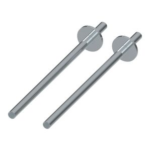 Abacus Ultima Chrome Radiator Pipe and Collar Kit 350mm