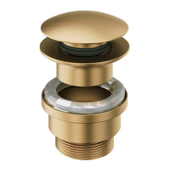 Abacus Brushed Brass Universal Click Clack Basin Waste
