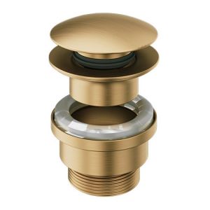 Abacus Brushed Brass Universal Click Clack Basin Waste
