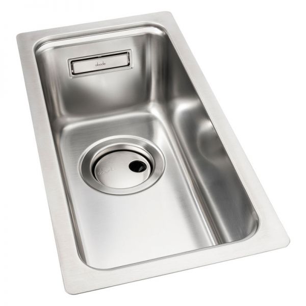 Abode System Sync Half Bowl Stainless Steel Kitchen Sink