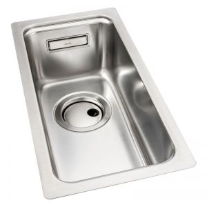 Abode System Sync Half Bowl Stainless Steel Kitchen Sink