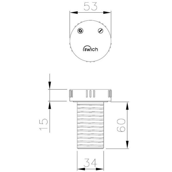 Abode Swich Chrome Filtered Water Diverter Valve with Classic Filter #3