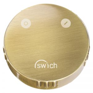 Abode Swich Brushed Brass Filtered Water Diverter Valve with Classic Filter