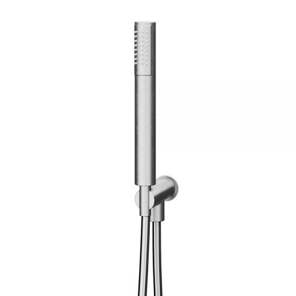 Abacus Chrome Round Shower Kit with Wall Outlet, Handset and Hose