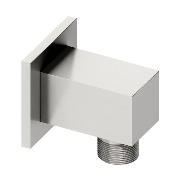 Abacus Chrome Square Shower Wall Outlet Elbow