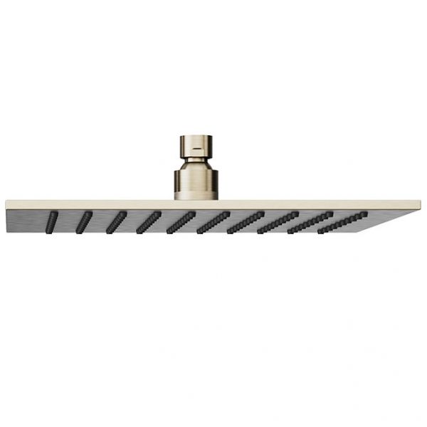 Abacus Brushed Nickel 250mm Square Shower Head