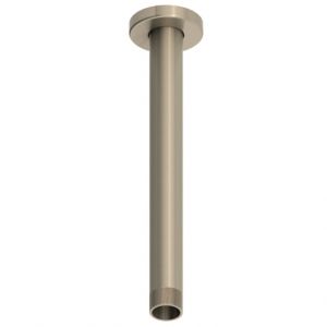 Abacus Brushed Nickel 250mm Round Ceiling Mounted Shower Arm