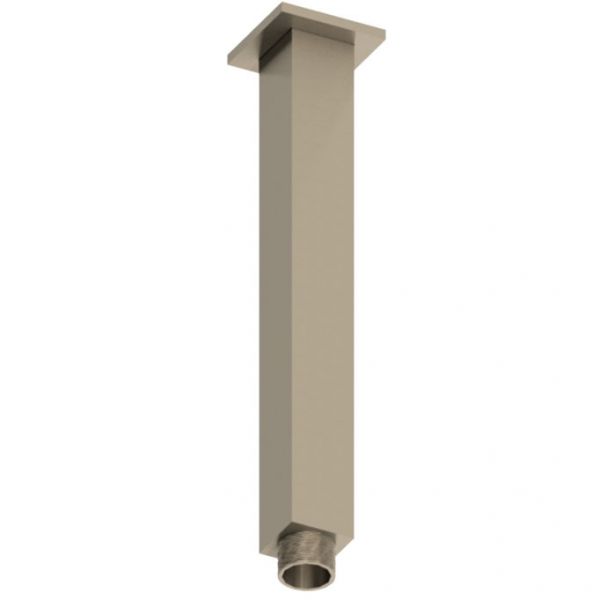 Abacus Brushed Nickel 200mm Square Ceiling Mounted Shower Arm
