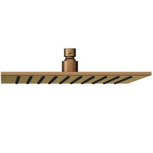 Abacus Brushed Bronze 250mm Square Shower Head