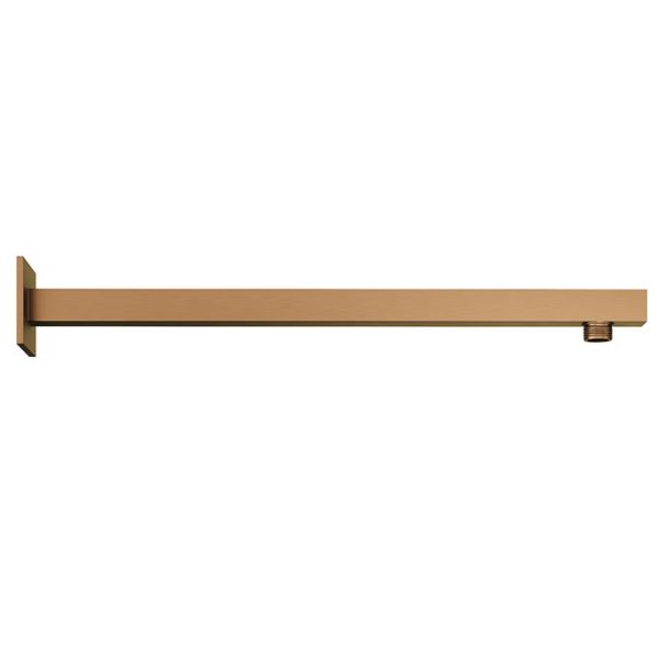 Abacus Brushed Bronze 380mm Square Wall Mounted Shower Arm