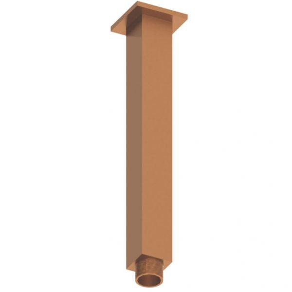 Abacus Brushed Bronze  200mm Square Ceiling Mounted Shower Arm