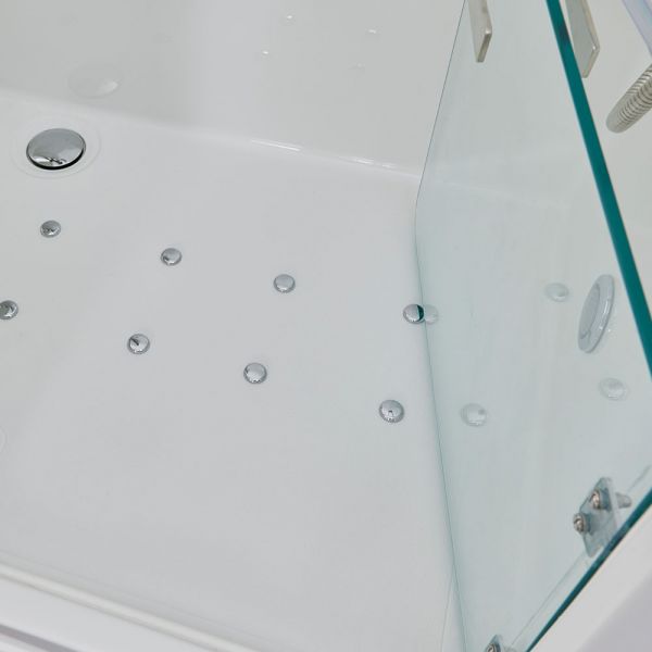 Easy Riser Corner 1700 Easy Access Walk In Shower Bath with Glass Door and Powered Seat #6