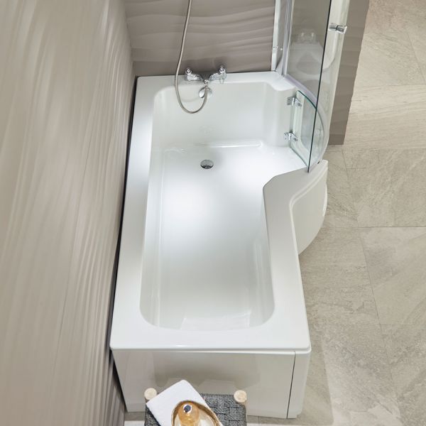 Louisiana 1700 Easy Access Walk In Shower Bath with Glass Door and Bath Screen #5