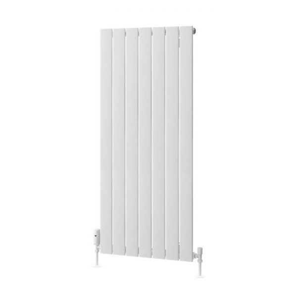 Eastbrook Addington Type 10 1200 x 514 Gloss White Aluminium Designer Radiator