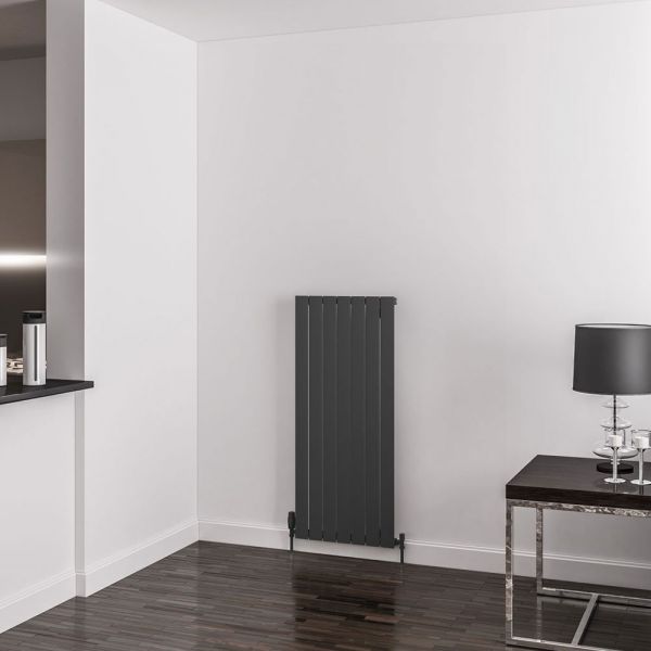 Eastbrook Addington Type 10 1200 x 514 Matt Anthracite Aluminium Designer Radiator #2