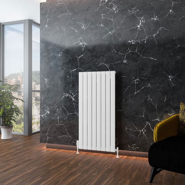 Eastbrook Addington Type 10 1200 x 588 Gloss White Aluminium Designer Radiator #2