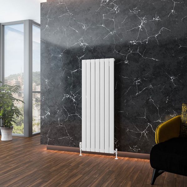 Eastbrook Addington Type 10 1400 x 514 Gloss White Aluminium Designer Radiator #2