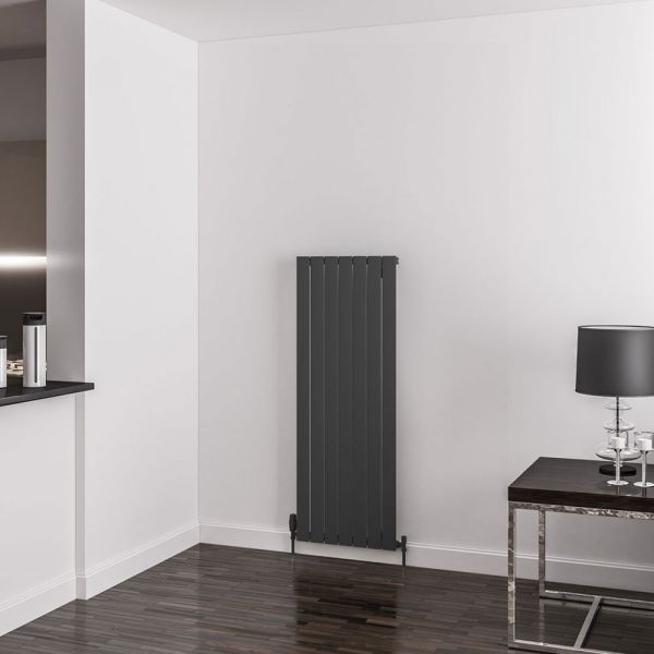 Eastbrook Addington Type 10 1400 x 514 Matt Anthracite Aluminium Designer Radiator #2