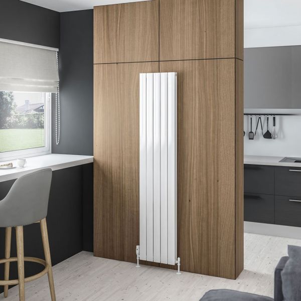 Eastbrook Addington Type 20 1800 x 366 Gloss White Aluminium Designer Radiator #2