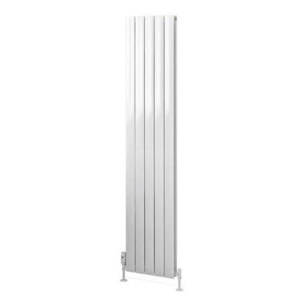 Eastbrook Addington Type 20 1800 x 366 Gloss White Aluminium Designer Radiator