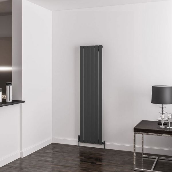 Eastbrook Addington Type 10 1800 x 440 Matt Anthracite Aluminium Designer Radiator #2