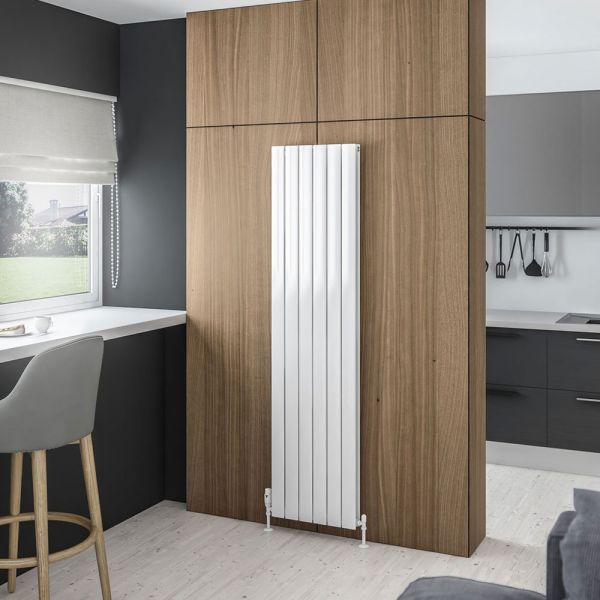 Eastbrook Addington Type 20 1800 x 440 Gloss White Aluminium Designer Radiator #2