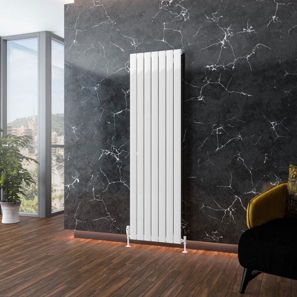 Eastbrook Addington Type 10 1800 x 514 Gloss White Aluminium Designer Radiator #2