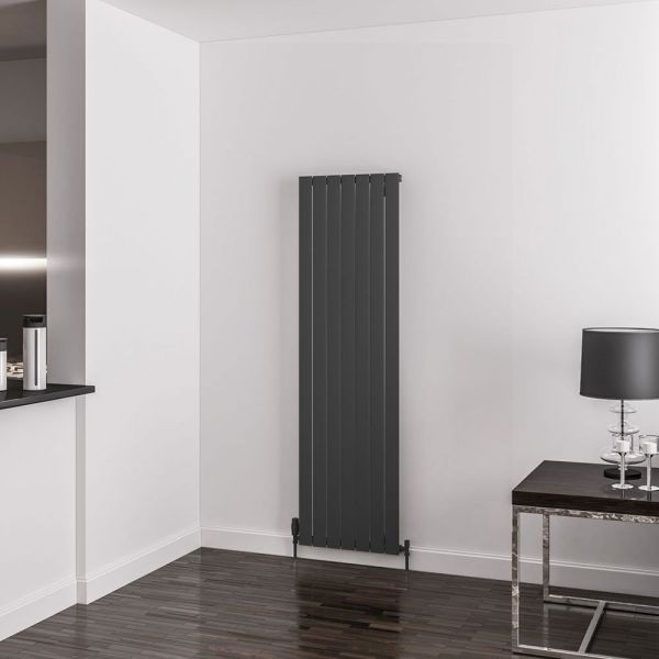 Eastbrook Addington Type 10 1800 x 514 Matt Anthracite Aluminium Designer Radiator #2