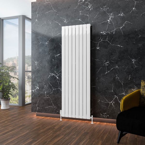Eastbrook Addington Type 10 1800 x 588 Gloss White Aluminium Designer Radiator #2