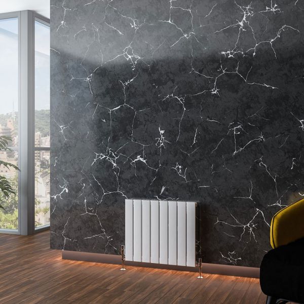 Eastbrook Addington Type 10 500 x 588 Gloss White Aluminium Designer Radiator #2