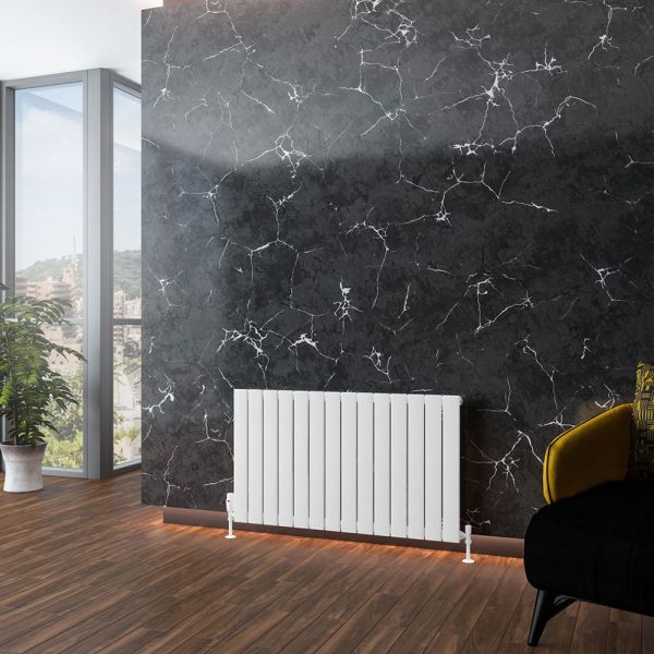 Eastbrook Addington Type 10 600 x 1032 Gloss White Aluminium Designer Radiator #2