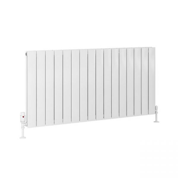 Eastbrook Addington Type 20 600 x 1180 Gloss White Aluminium Designer Radiator