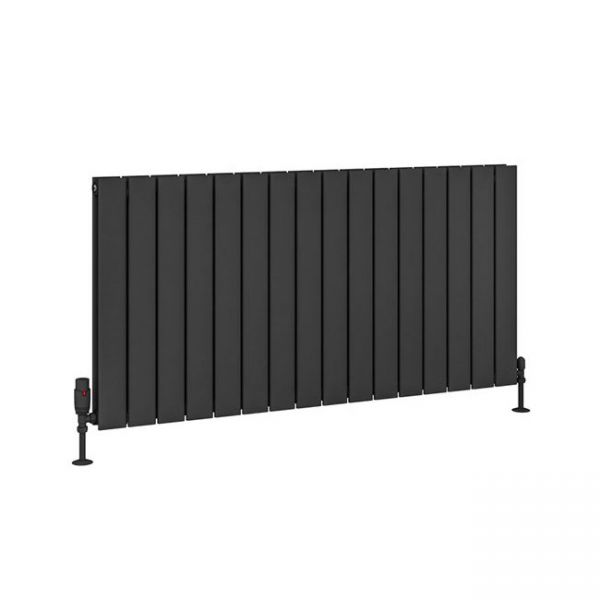 Eastbrook Addington Type 20 600 x 1180 Matt Anthracite Aluminium Designer Radiator