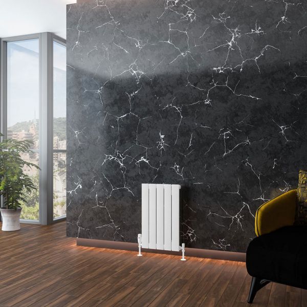 Eastbrook Addington Type 10 600 x 366 Gloss White Aluminium Designer Radiator #2